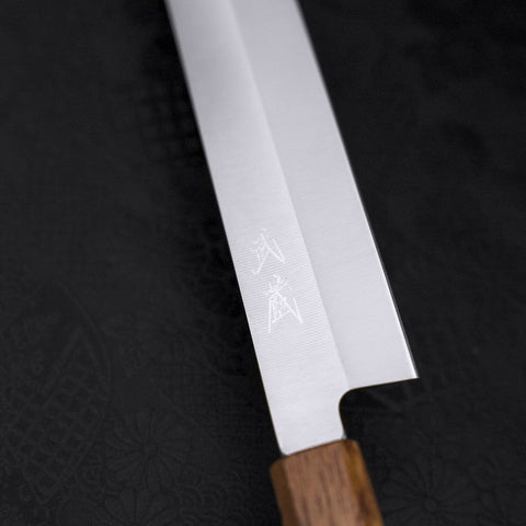 Yanagiba AUS-8 Poli Manche Yaki Urushi 300mm