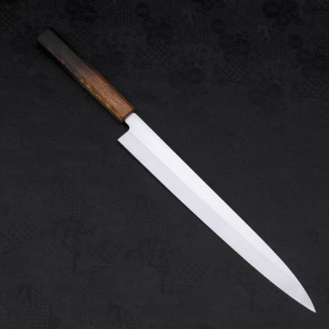 Yanagiba AUS-8 Poli Manche Yaki Urushi 300mm