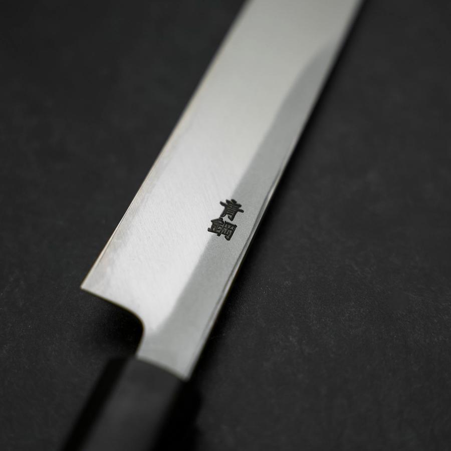 Yanagiba Blue Steel #2 Kasumi Mango de Nogal 200mm