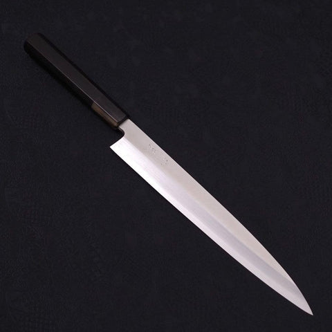 Yanagiba Silver Steel #3 Kasumi Manche en Buffle et Ébène 240mm