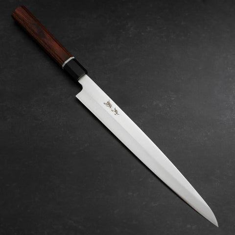 Yanagiba VG-10 Damas Manche en Cerisier  270mm avec Saya